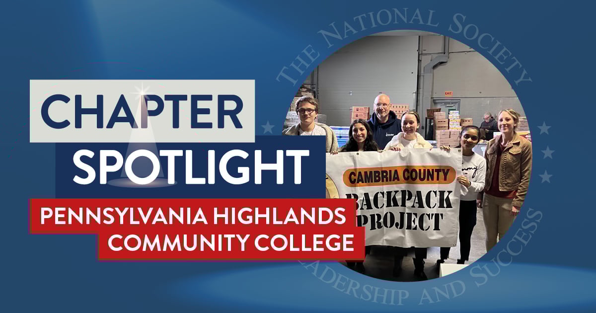 NSLS Chapter Spotlight: Pennsylvania Highlands Community College
